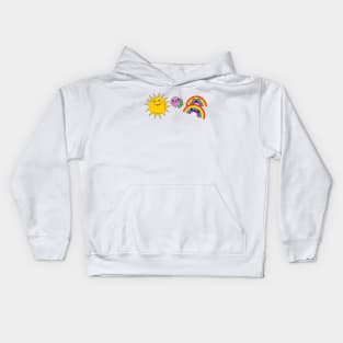 Sunshine, lollipops and rainbows Kids Hoodie